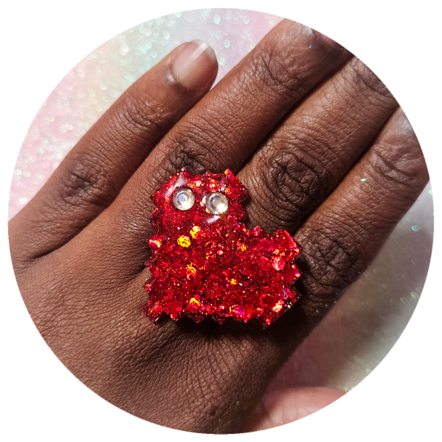 Pixel Heart Ring