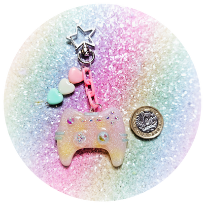 XBOX Controller Style Cat Keyring