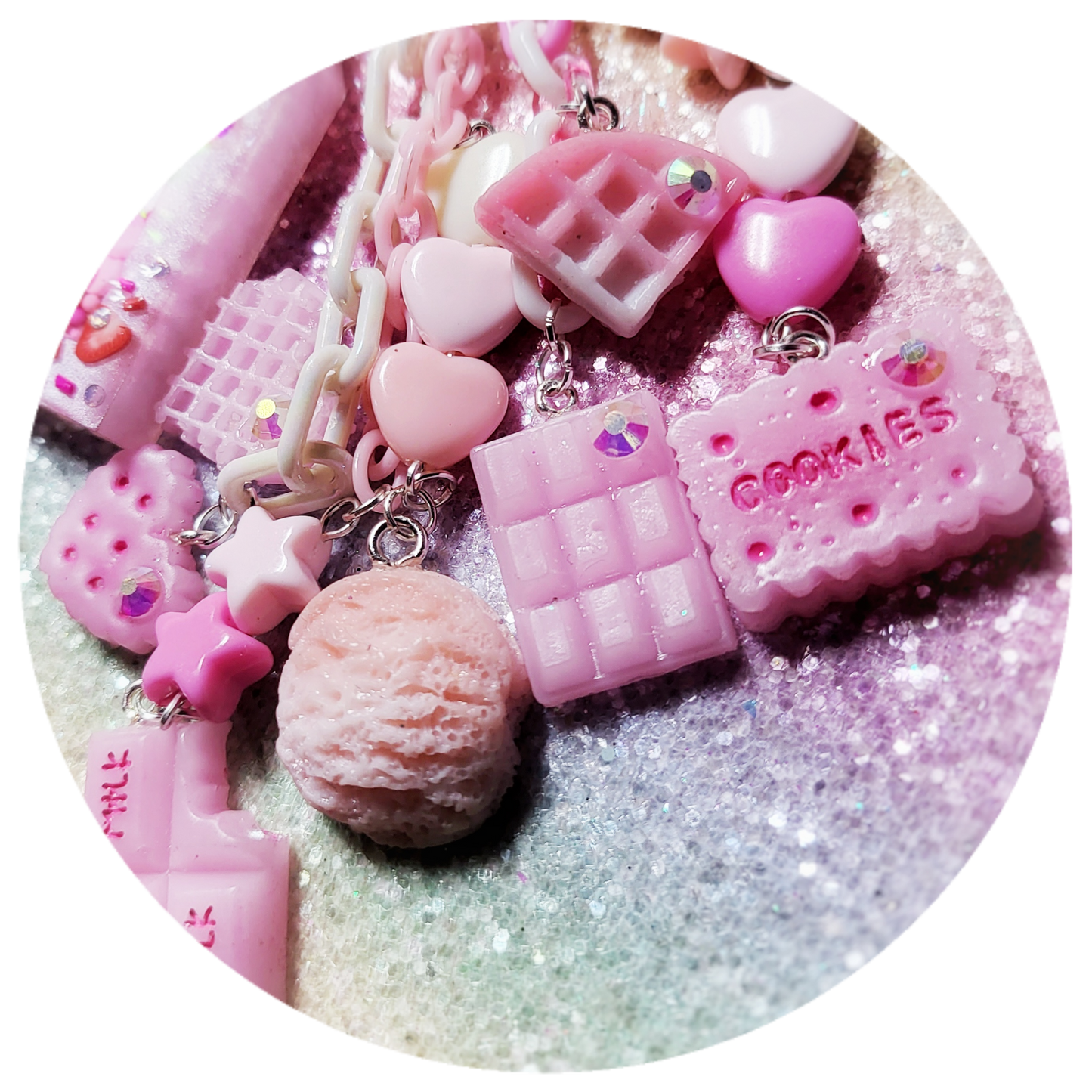 Milk and Cookies Bag Charm