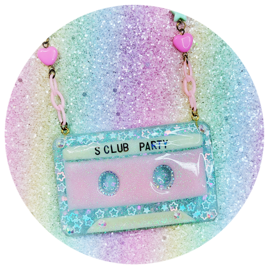 Cassette Necklace (with QR CODE of favourite song!)