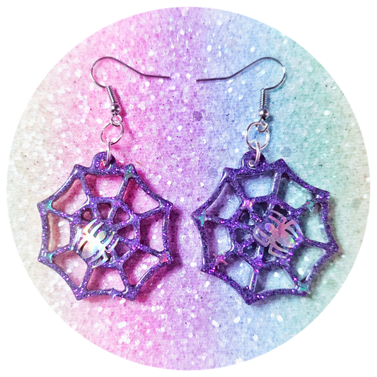 Spider Web Earrings