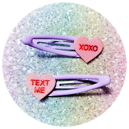 Sweetheart Hair Clips