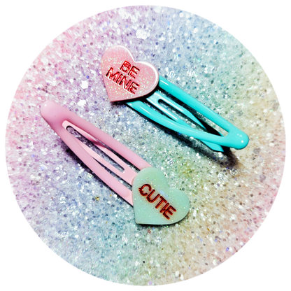 Sweetheart Hair Clips