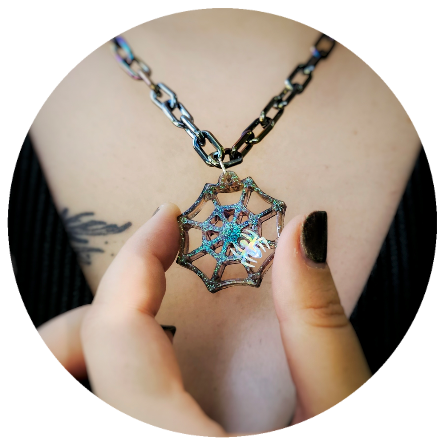 Spider Web Necklace