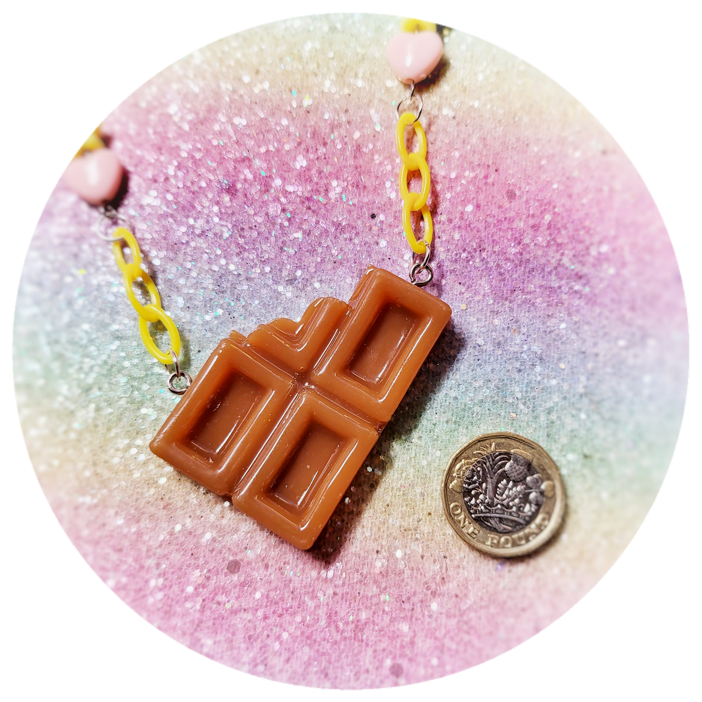 Chocolate Piece Necklace