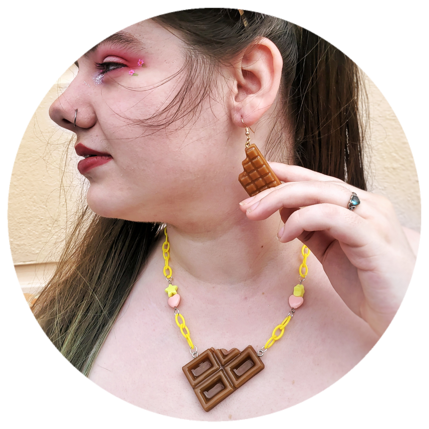 Chocolate Piece Necklace