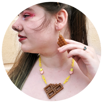 Chocolate Piece Necklace