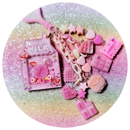 Milk and Cookies Bag Charm