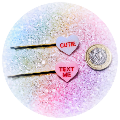 Sweetheart Hair Clips