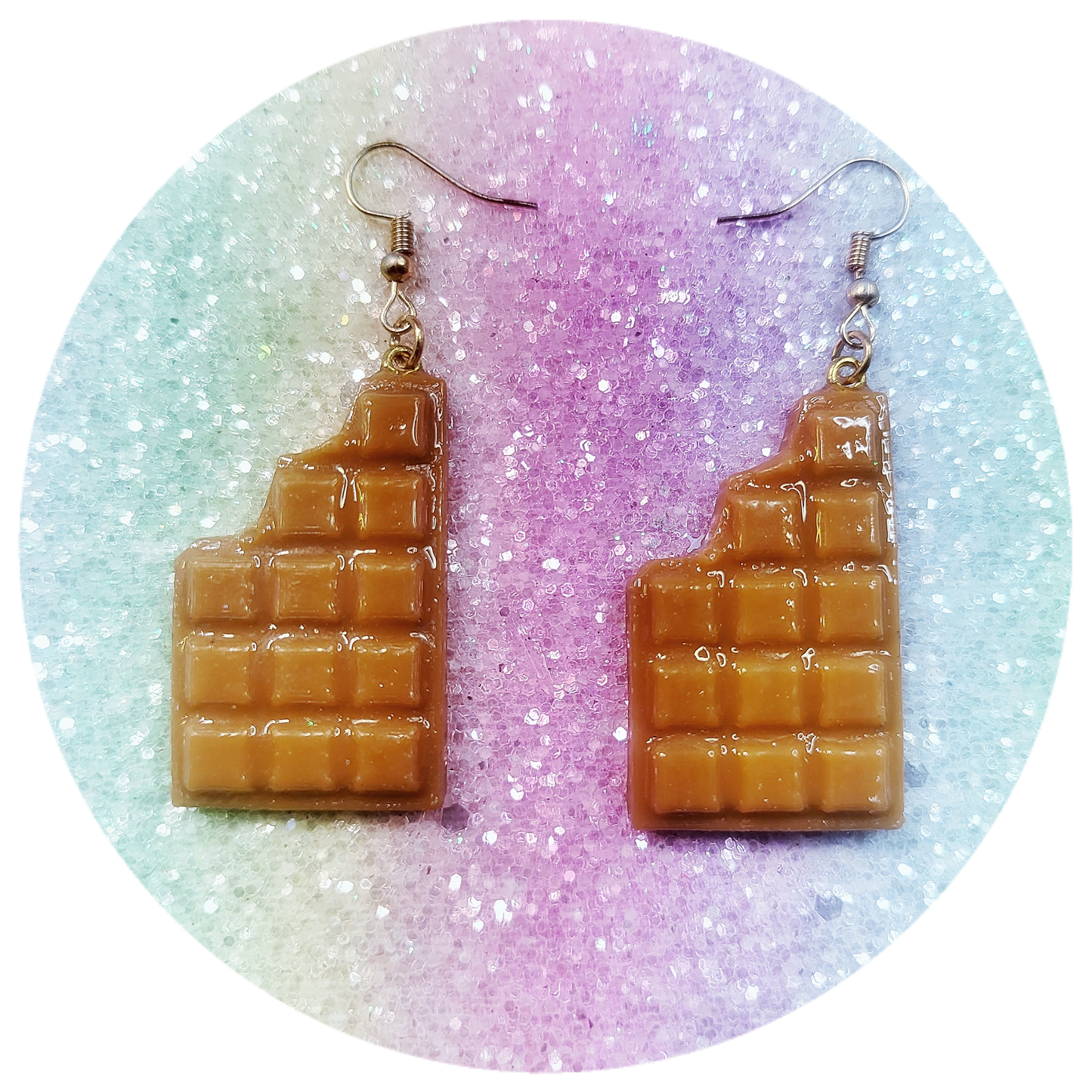 Chocolate Piece Earrings