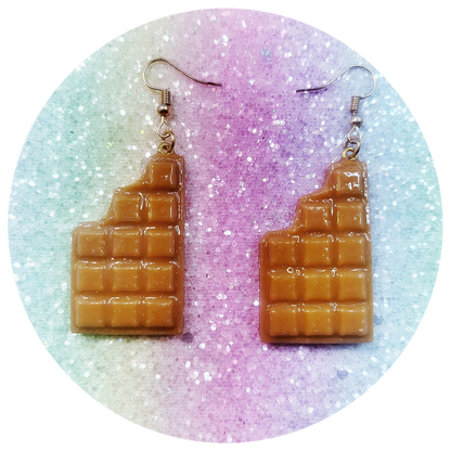 Chocolate Piece Earrings